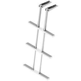 Трап дайверский телескопический складной 3 белых ступени 450 мм (040181WT, 10269455)